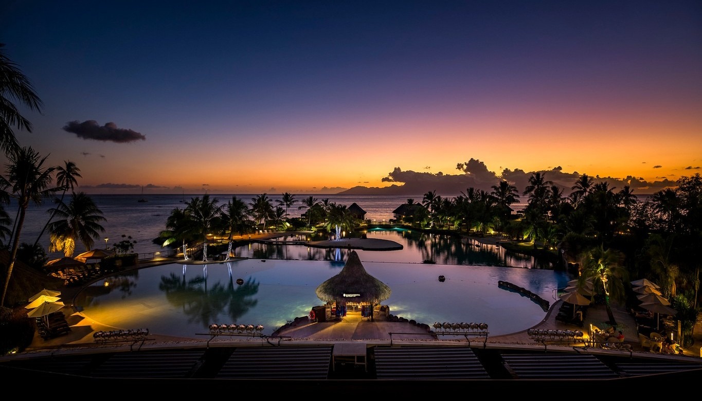 Tahiti Resort & Spa at dusk